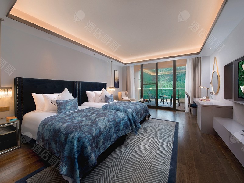 豪华园景双床房