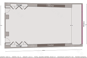 会议室 6平面图