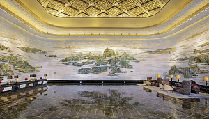 武汉万达瑞华酒店会议场地-大堂壁画
