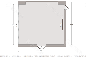 会议室2平面图